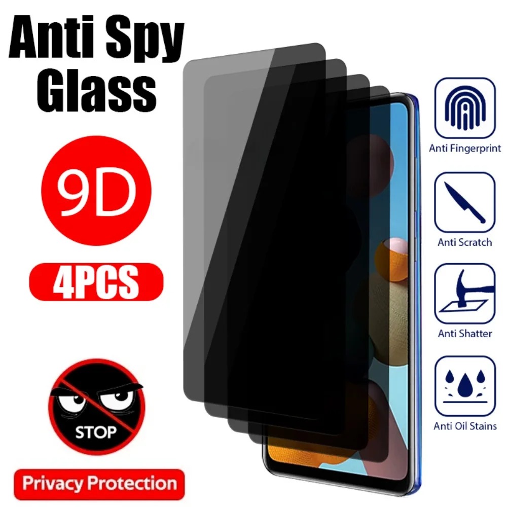 Monitor Privacy Screen - 4PCS Anti-Spy Glass for Samsung Galaxy