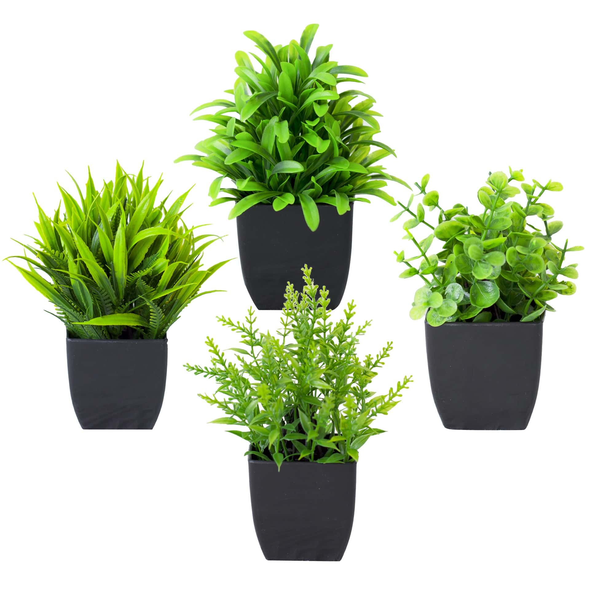 Home Office Layout - 1pc Realistic Mini Eucalyptus Potted Plant