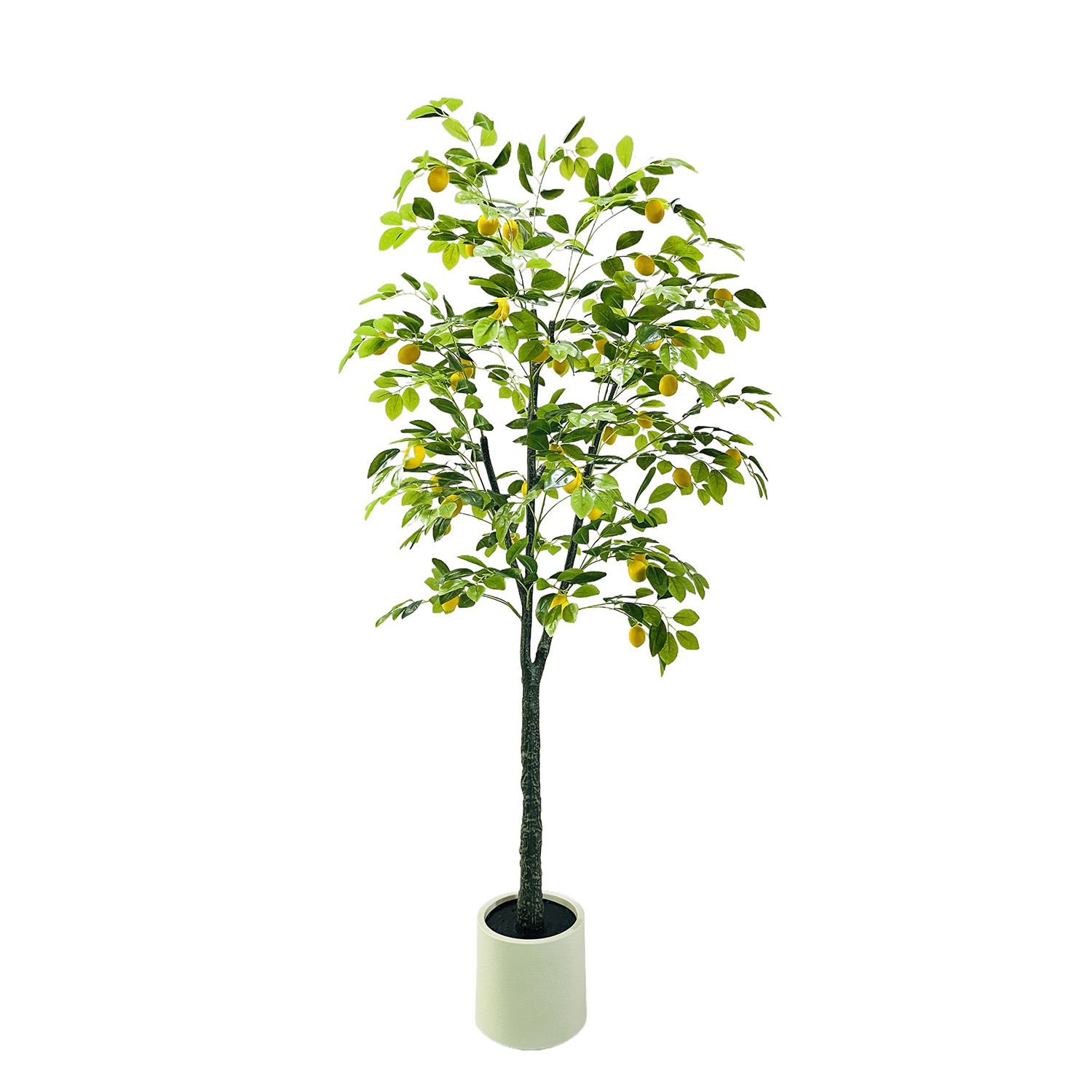 Home Office Layout - Lemon Tree Artificial Plant, 180 cm