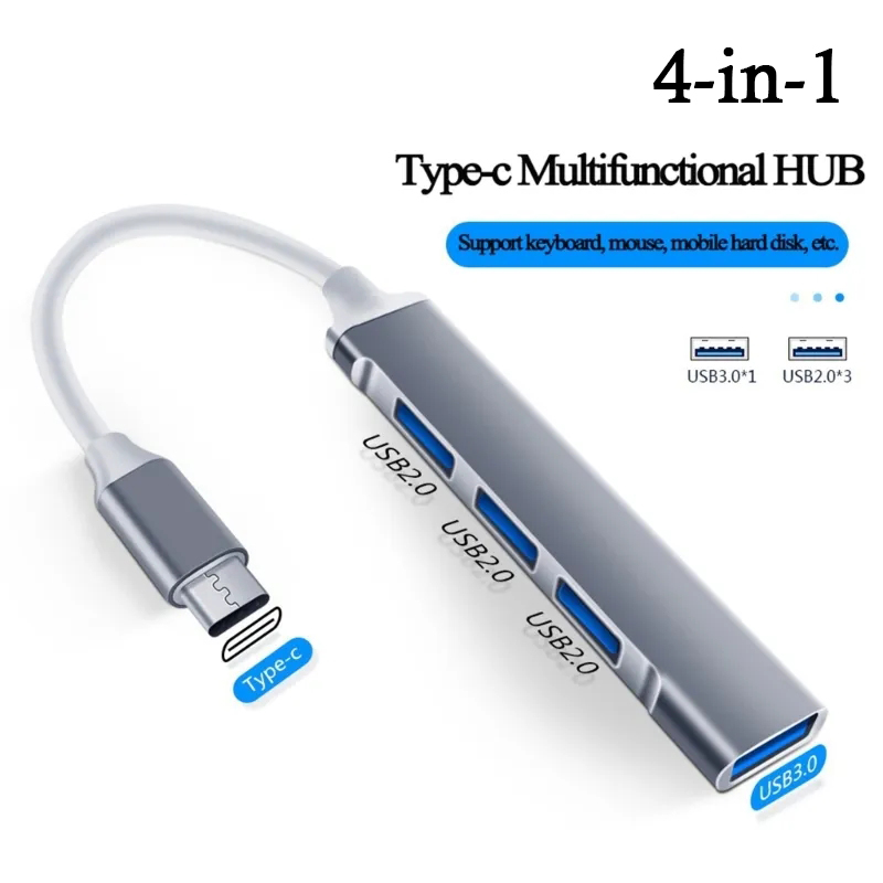 Home Office For Mac - 4-in-1 USB C HUB 3.0 Type