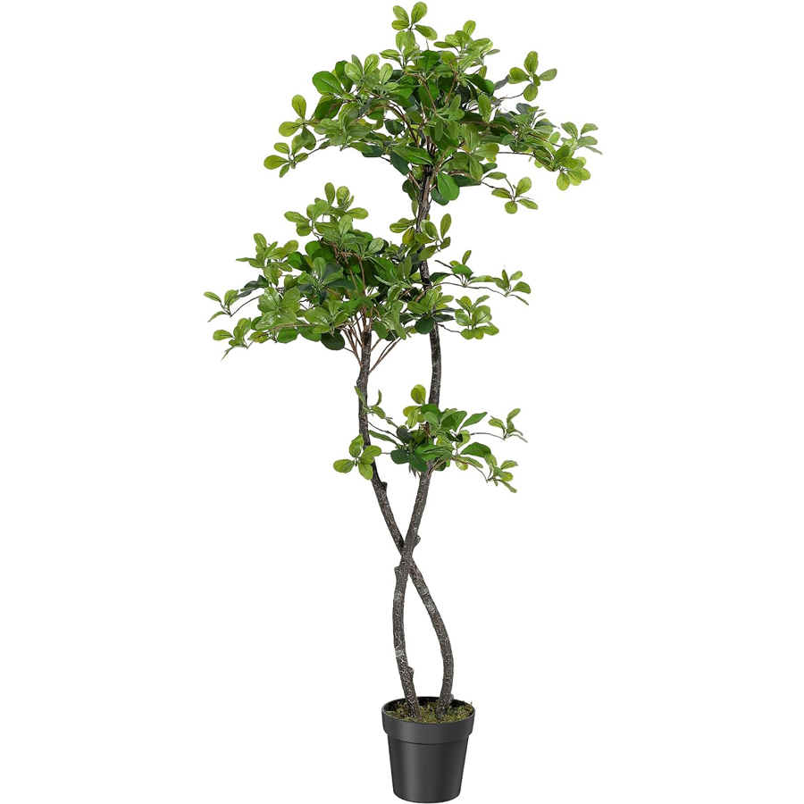 Home Office Layout - Artificial Plants Indoor, 5/6 ft Fake