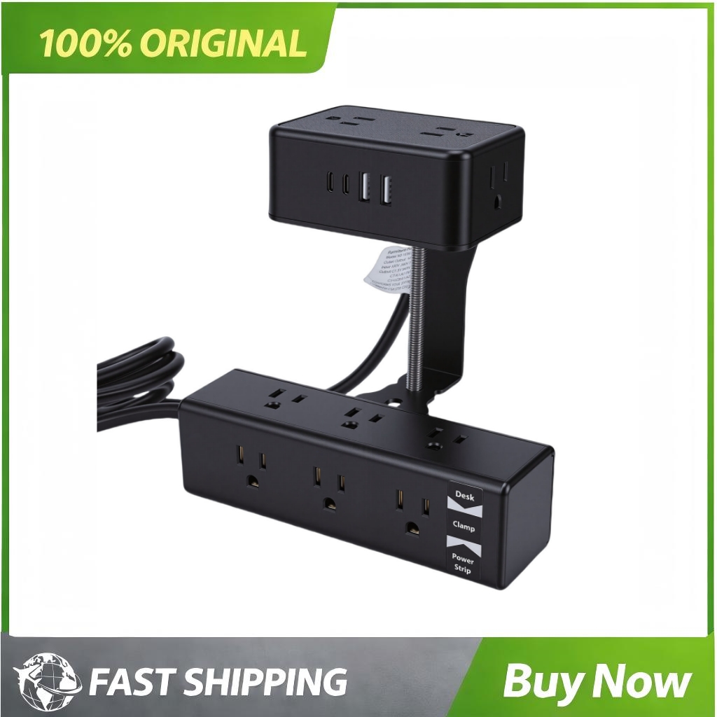 Power Strip Desk - 17 in 1 Power Strip Dual