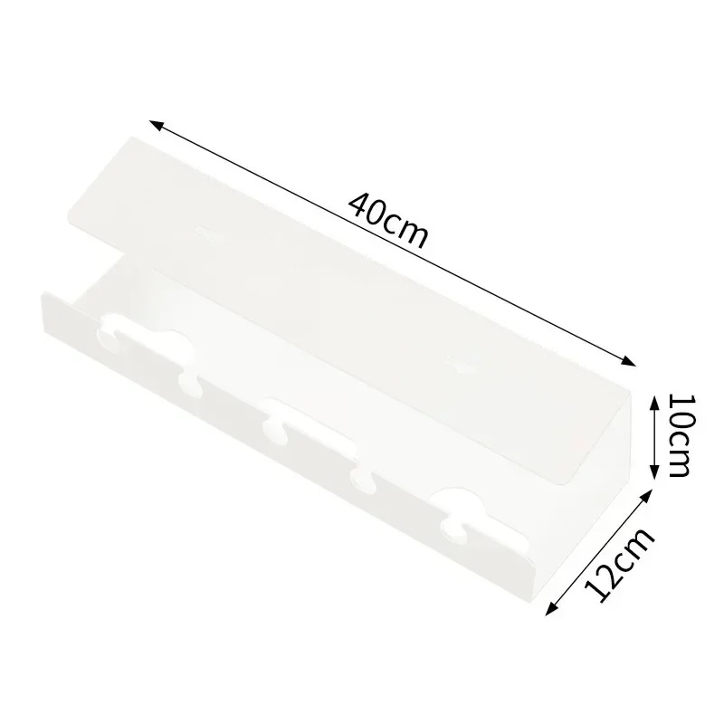 Power Strip Desk - No Drilling Under Desk Cable Tray
