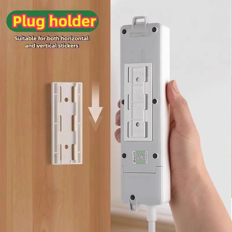 Power Strip Desk - 8pcs Wall Mounted Self Adhesive Power