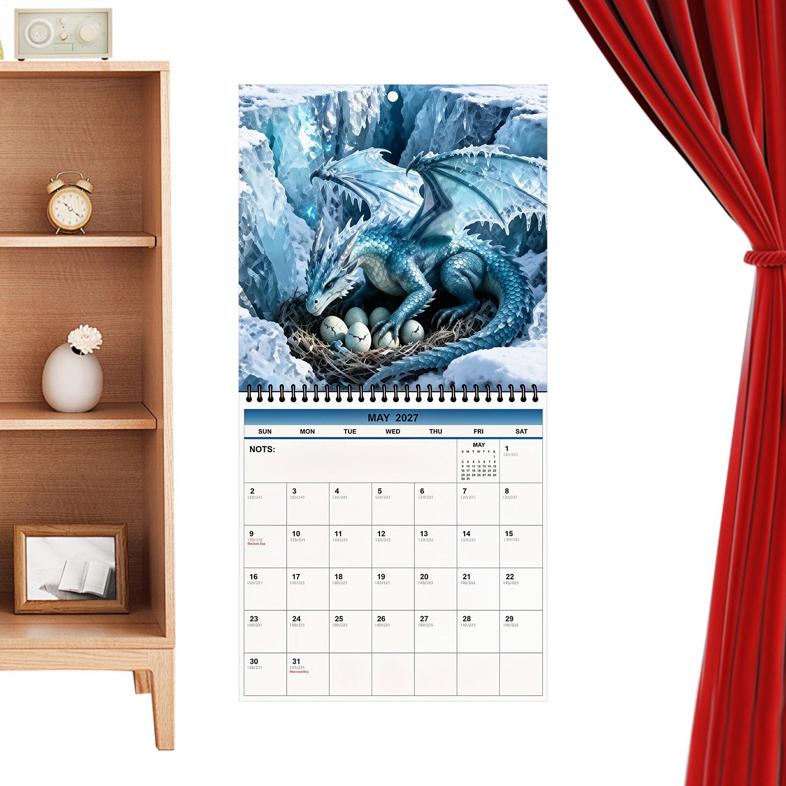 2027 Dragon Spiral Bound Wall  - огляд і ціна Home Office Wallpaper