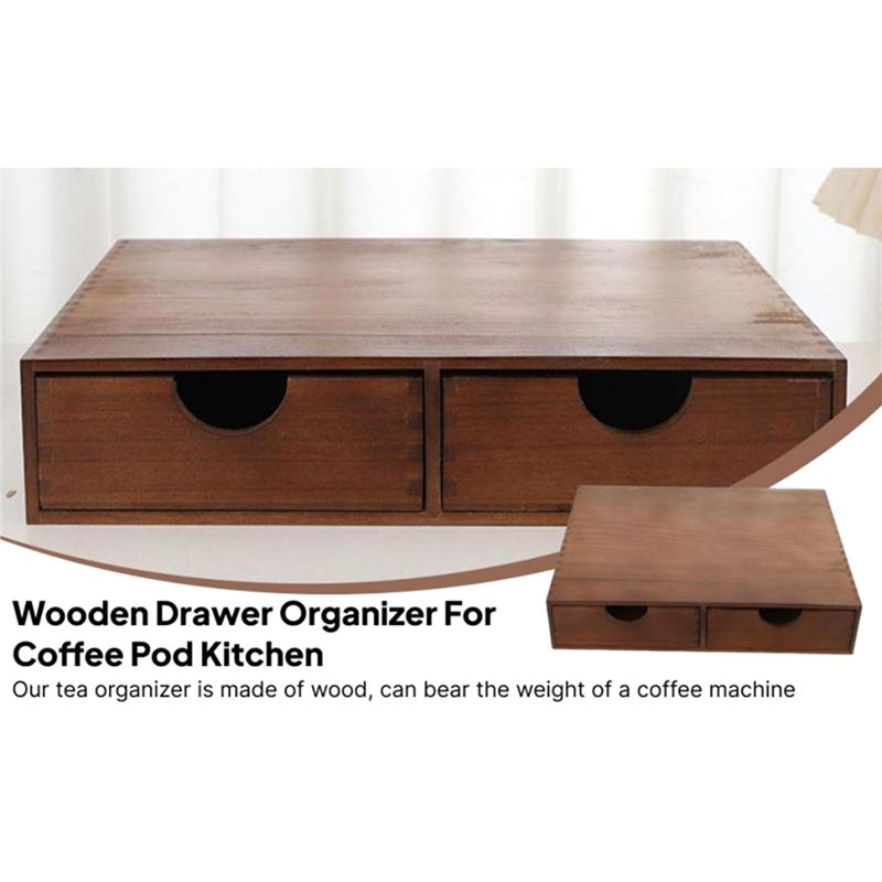 TFTP-Wooden Coffee Pod Storage - огляд і ціна Office Drawer Organizer