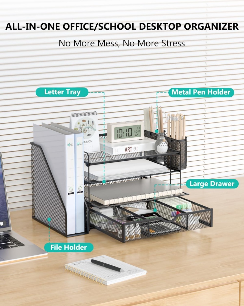 4-Tier Desktop File Organizer  - огляд і ціна Office Drawer Organizer