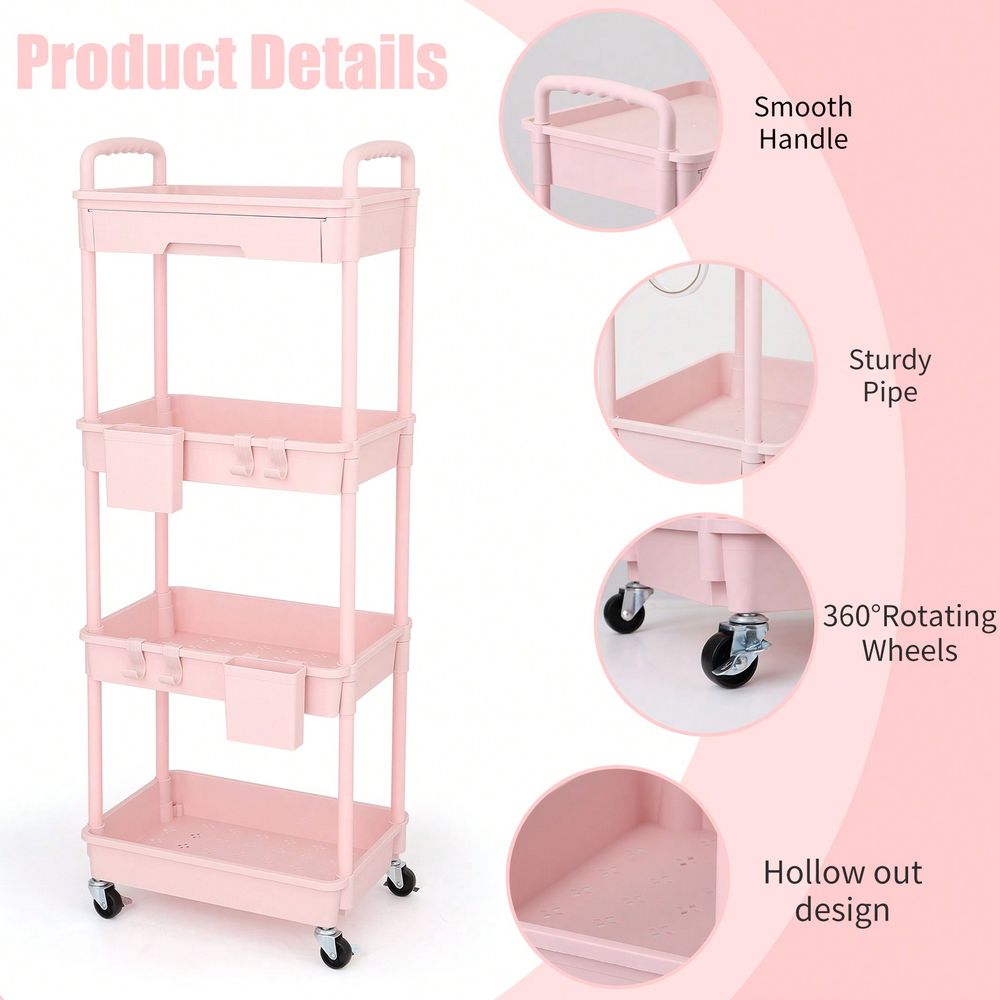 4 Tier Rolling Utility Cart Wi - огляд і ціна Office Drawer Organizer