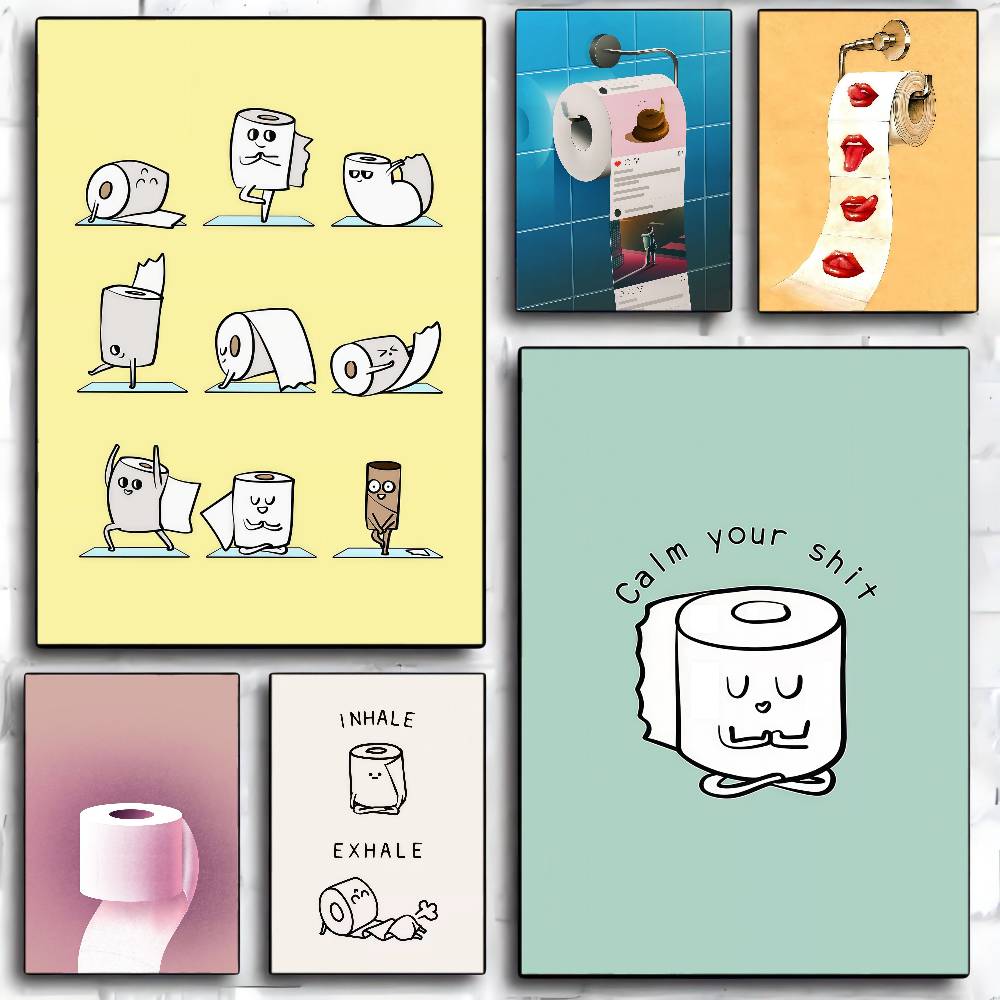 Toilet Paper Yoga Funny Quote  - огляд і ціна Home Office Yoga Room