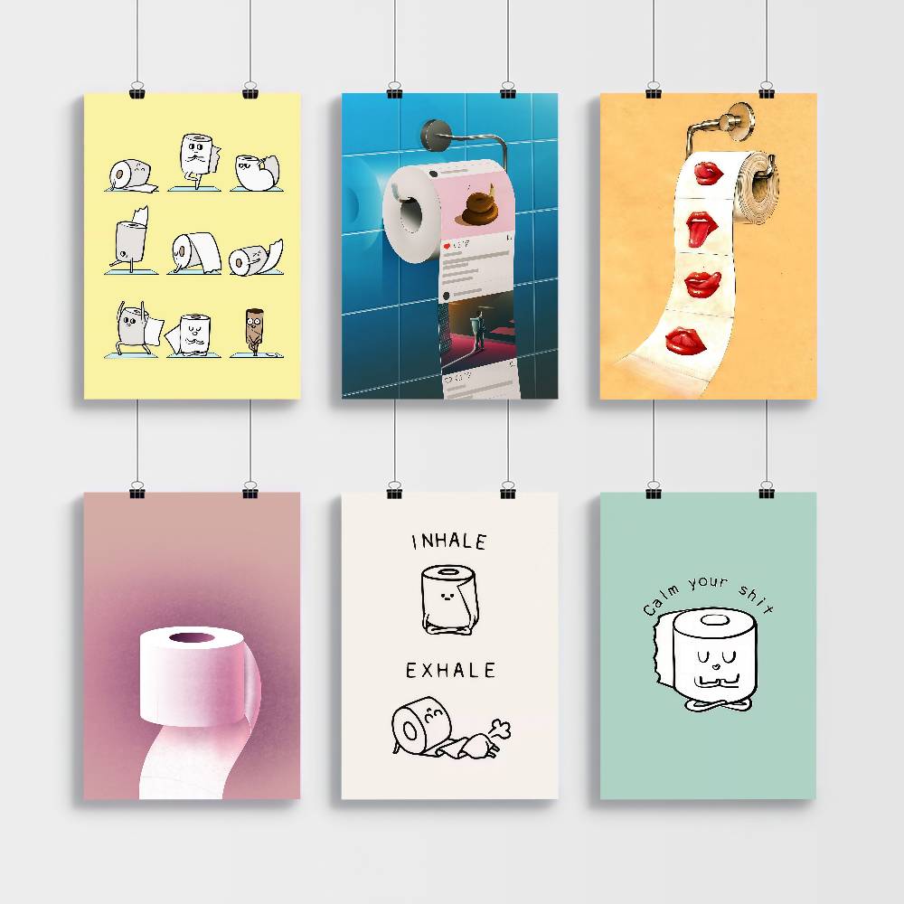 Toilet Paper Yoga Funny Quote  - огляд і ціна Home Office Yoga Room