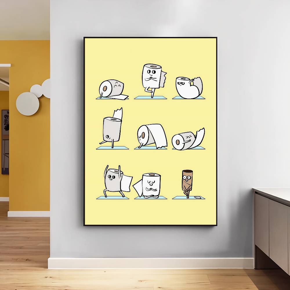 Toilet Paper Yoga Funny Quote  - огляд і ціна Home Office Yoga Room
