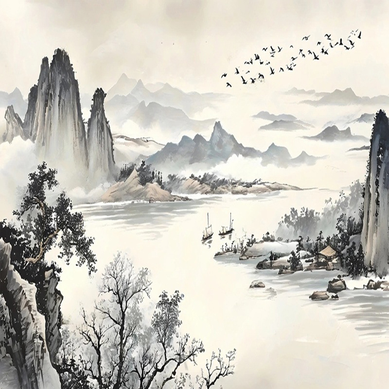 Custom Wallpaper New Chinese S - огляд і ціна Home Office Wallpaper