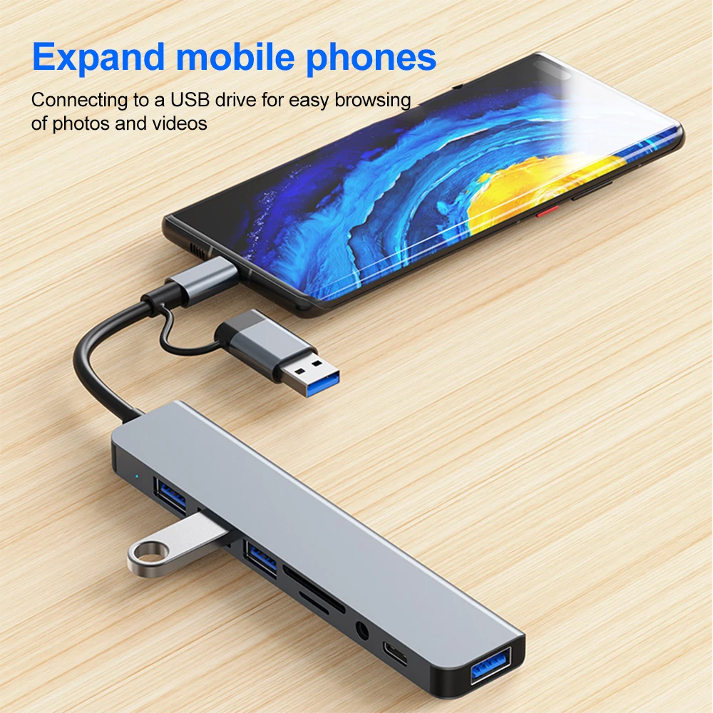 5Gbps USB 3.0 HUB USB C HUB US - огляд і ціна Home Office For Mac