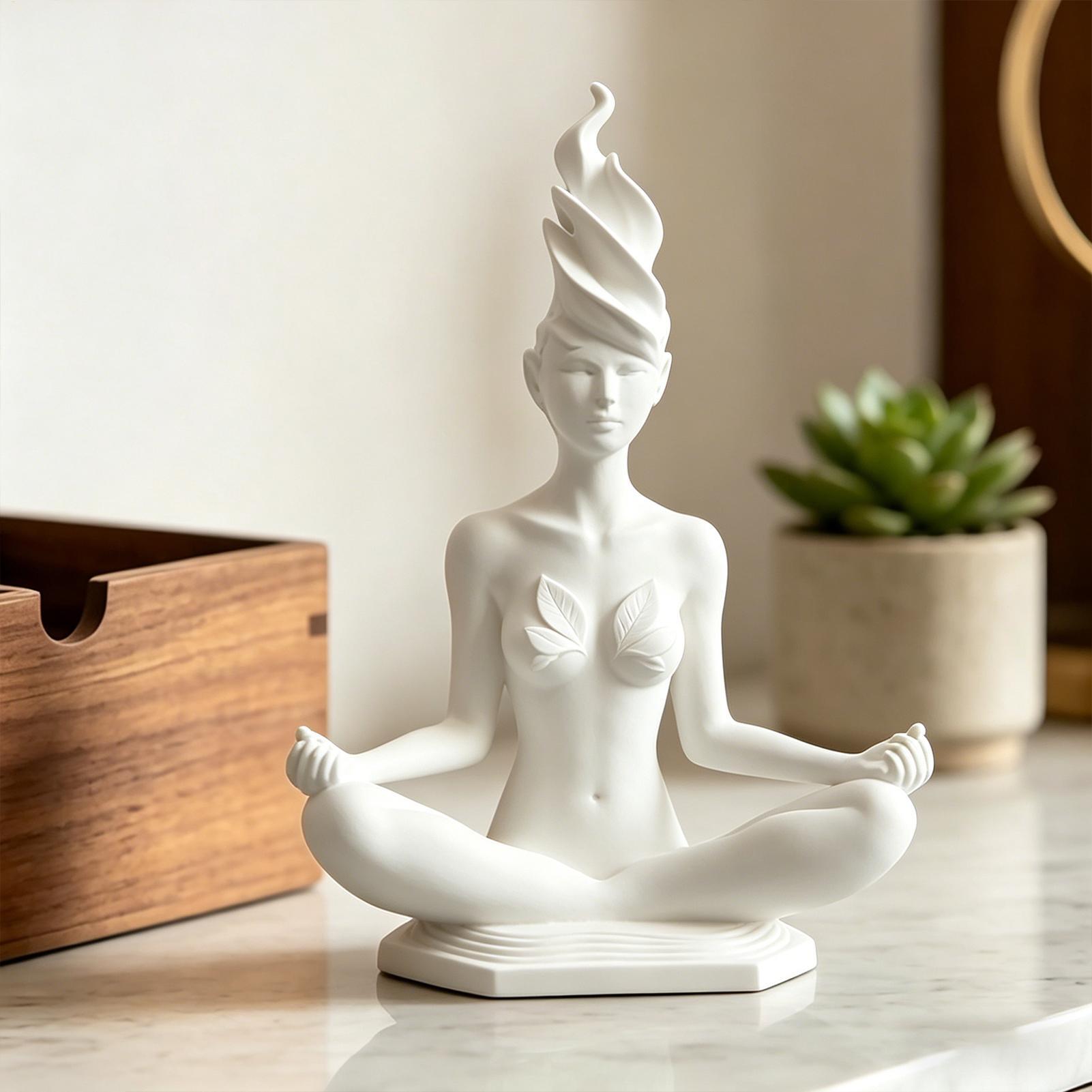 Meditation Women Yoga Figurine - огляд і ціна Home Office Yoga Room