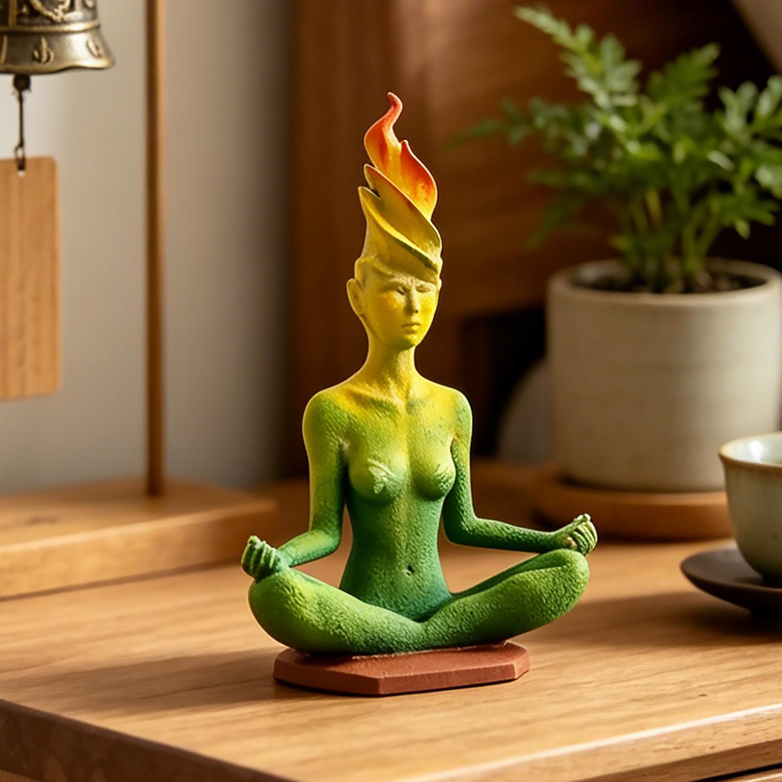 Meditation Women Yoga Figurine - огляд і ціна Home Office Yoga Room