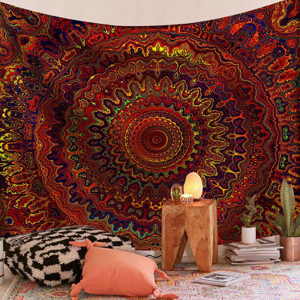 Indian Mandala Wall Hanging Ta - огляд і ціна Home Office Yoga Room