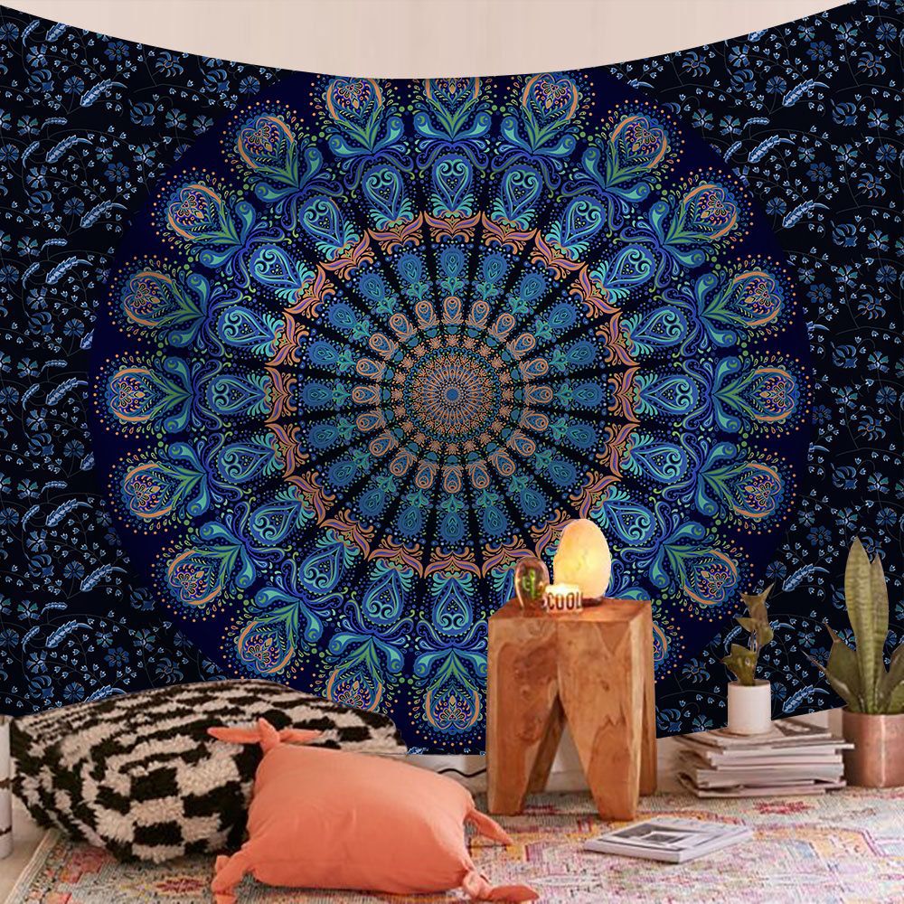 Indian Mandala Wall Hanging Ta - огляд і ціна Home Office Yoga Room