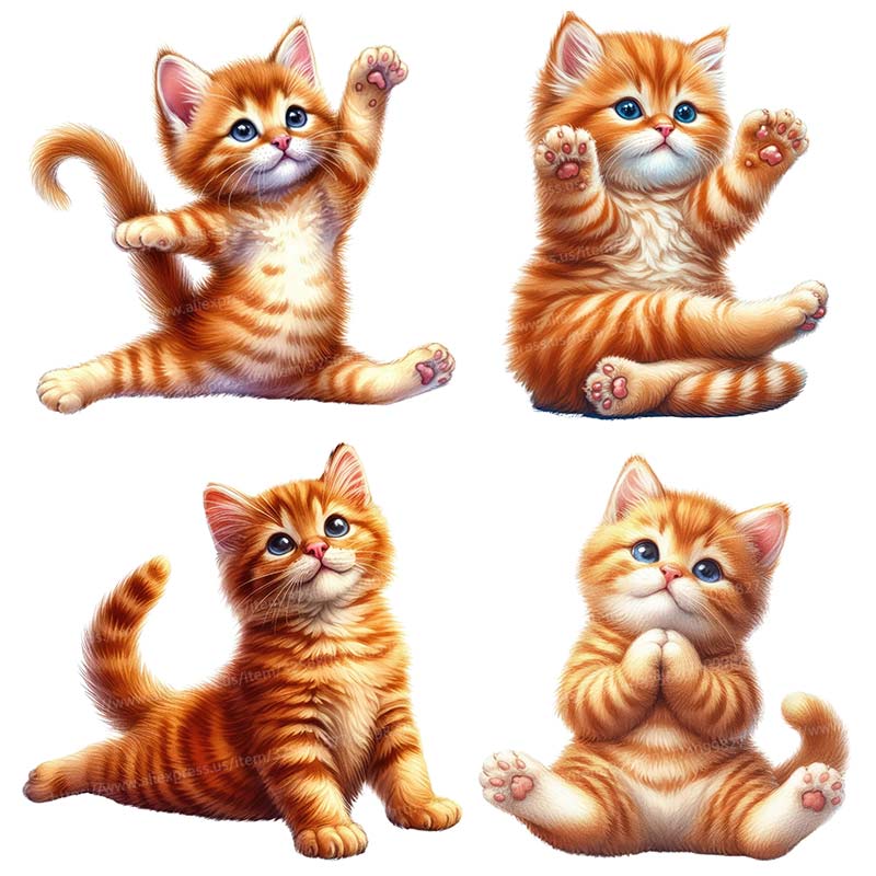 Yoga Cat  Wall Sticker Removab - огляд і ціна Home Office Yoga Room