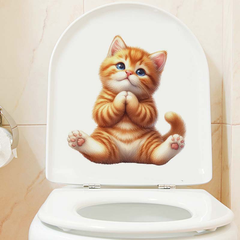 Yoga Cat  Wall Sticker Removab - огляд і ціна Home Office Yoga Room
