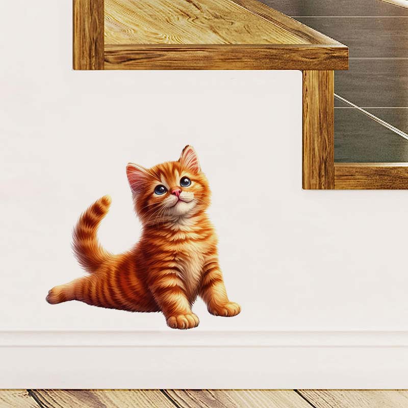 Yoga Cat  Wall Sticker Removab - огляд і ціна Home Office Yoga Room