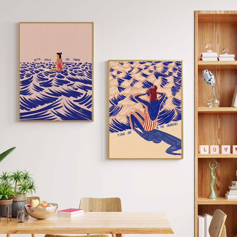 Nordic Minimalistic Art Surfin - огляд і ціна Home Office Minimalist