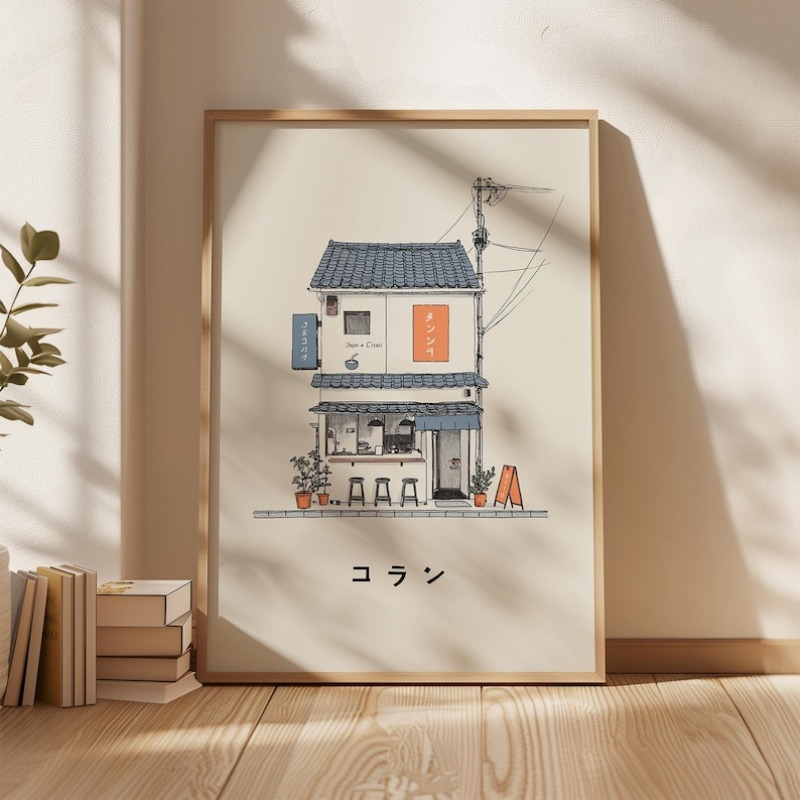 1pc Japanese Ramen Shop Canvas - огляд і ціна Home Office Minimalist