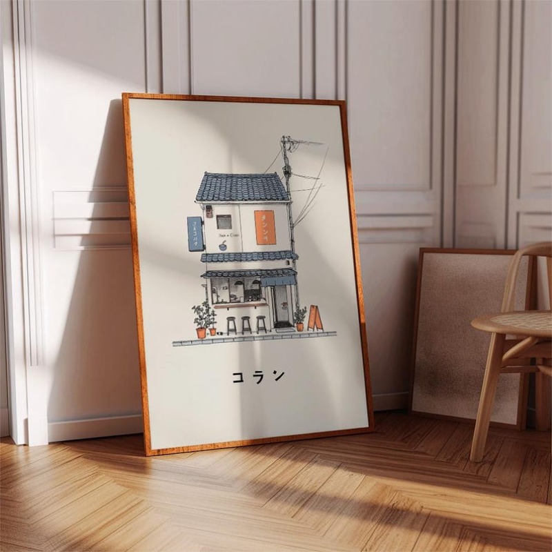 1pc Japanese Ramen Shop Canvas - огляд і ціна Home Office Minimalist