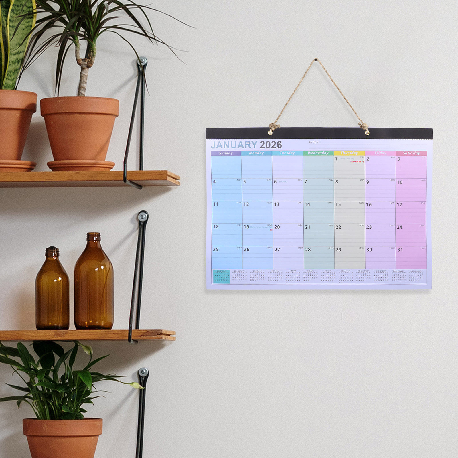 2026 Wall Calendar 18 Months f - огляд і ціна Home Office Layout