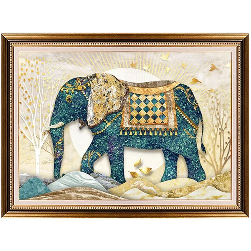 Glazed Elephant 5D Diamond Pai - огляд і ціна Home Office Wallpaper