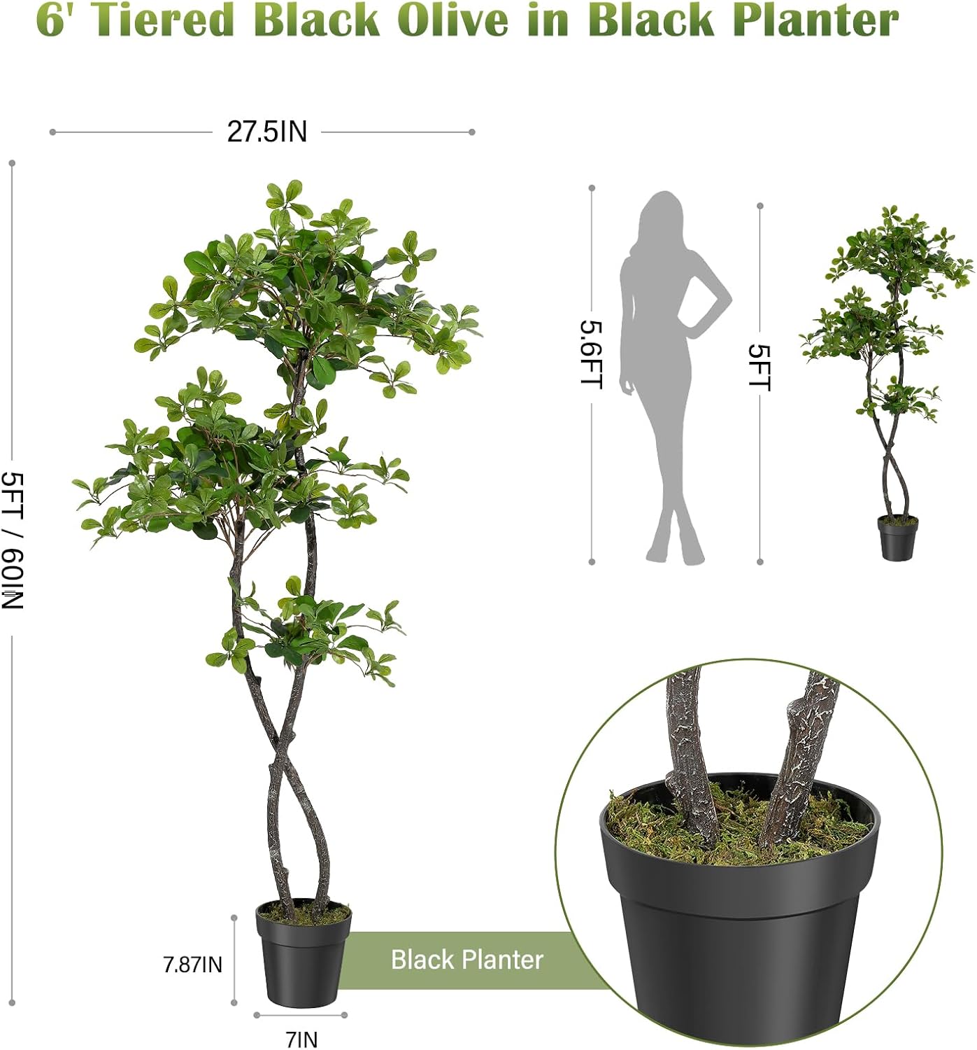 Artificial Plants Indoor, 5/6  - огляд і ціна Home Office Layout