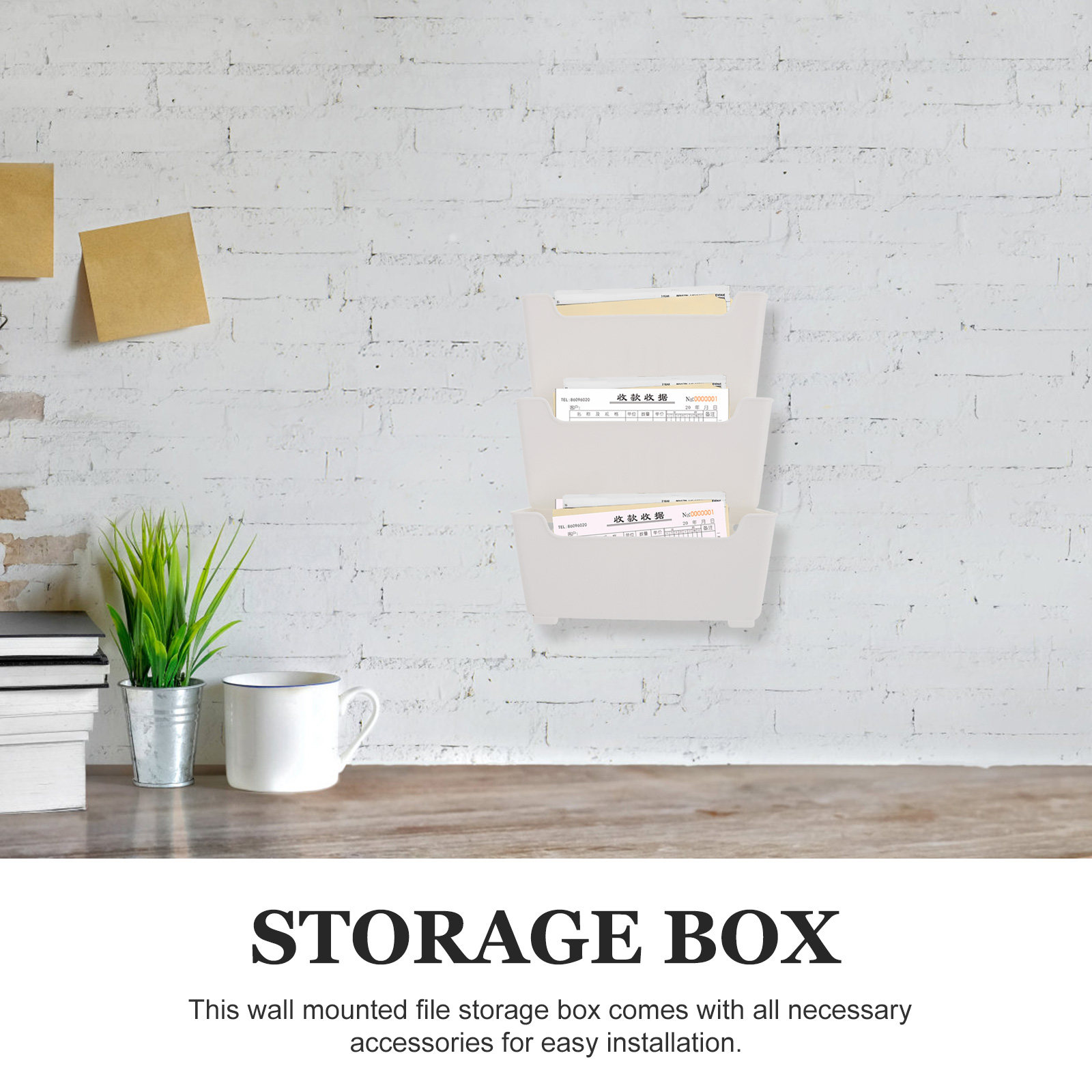 1Set Wall Mounted File Organiz - огляд і ціна Home Office Wallpaper