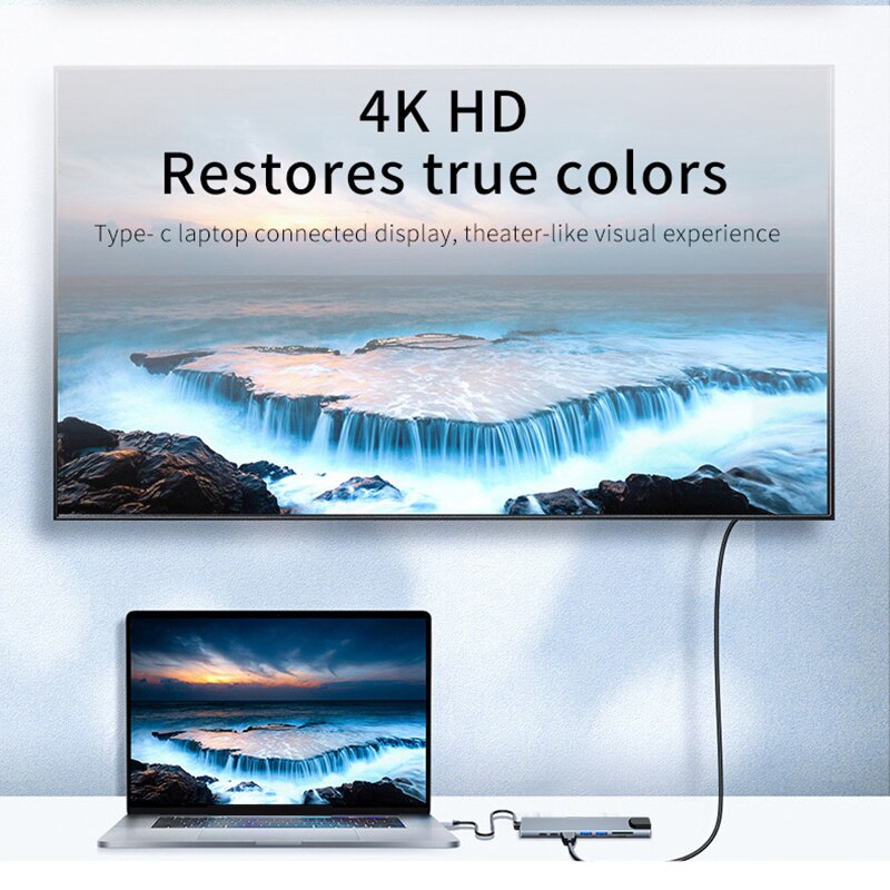 Usb 8 In 1 Type C 3 1 To 4k Hd - огляд і ціна Home Office For Mac
