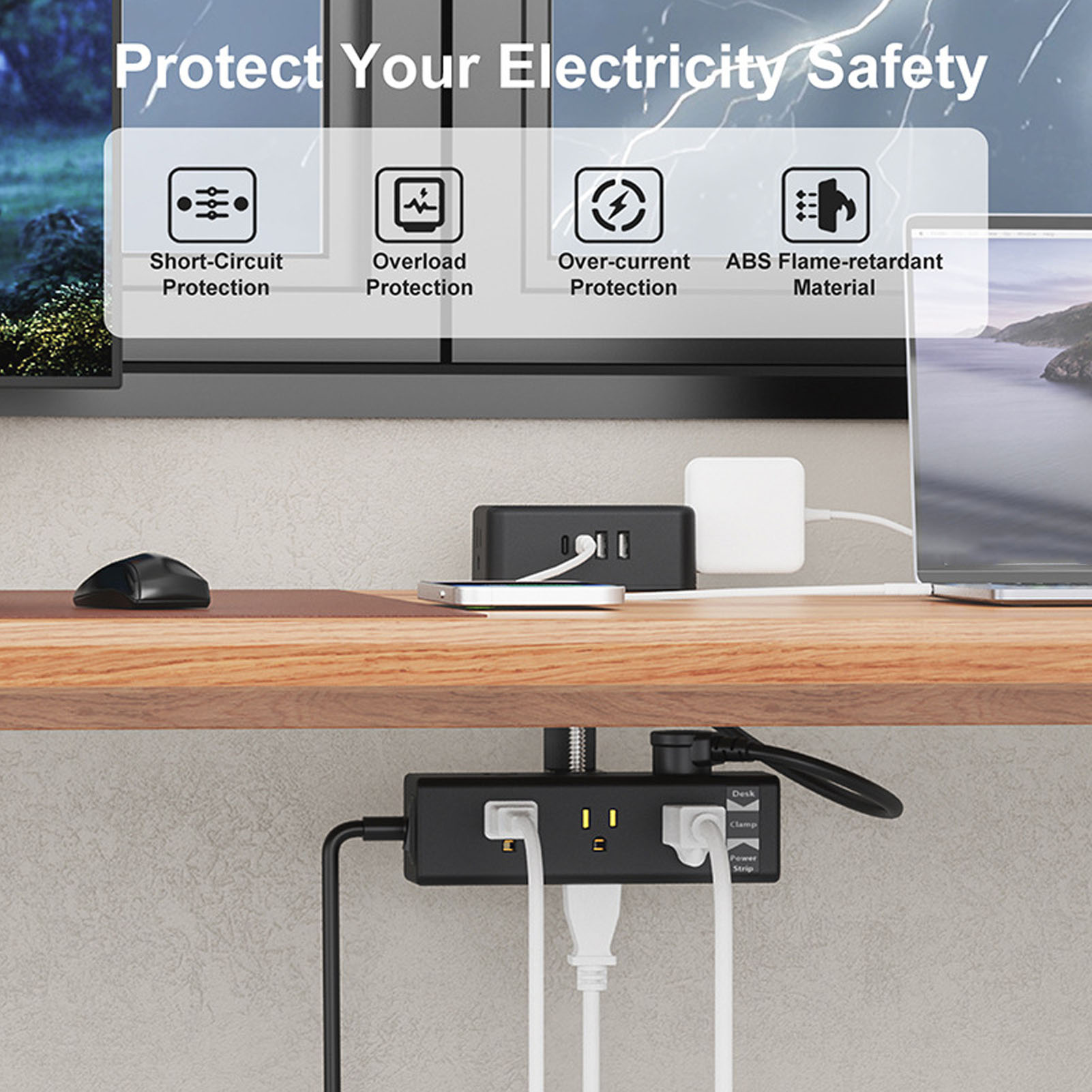 17 in 1 Power Strip Dual Layer - огляд і ціна Power Strip Desk