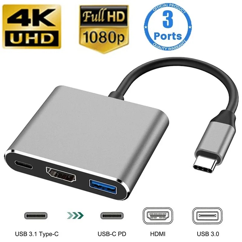 USB C HUB 3in1 Type C 3.0 to H - огляд і ціна Home Office For Mac