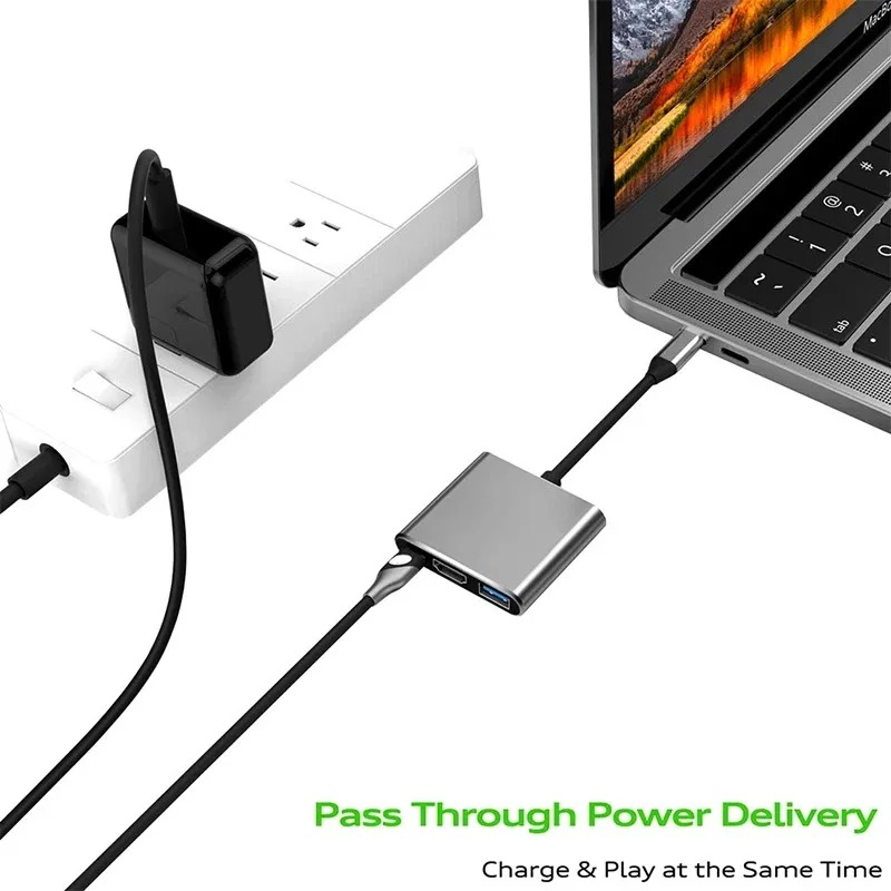 USB C HUB 3in1 Type C 3.0 to H - огляд і ціна Home Office For Mac