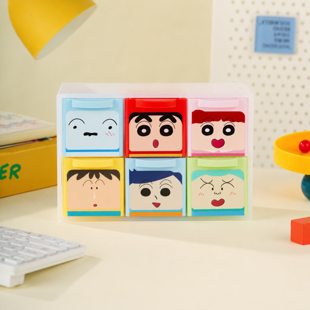 Genuine Crayon Shin-chan 6 Gri - огляд і ціна Office Drawer Organizer
