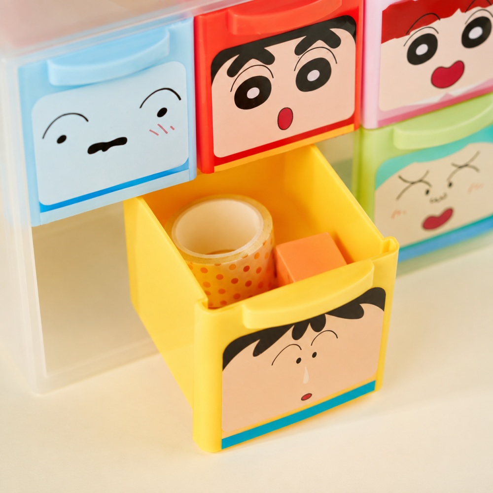 Genuine Crayon Shin-chan 6 Gri - огляд і ціна Office Drawer Organizer