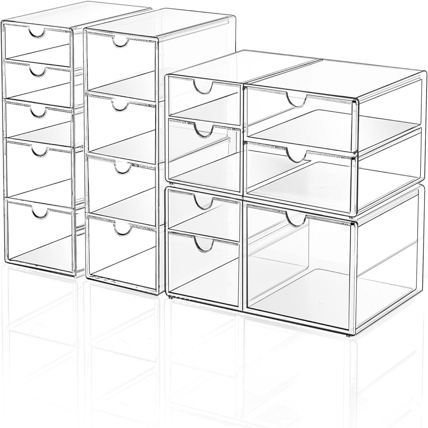 16-Drawer Acrylic Makeup Organ - огляд і ціна Office Drawer Organizer