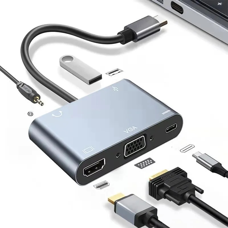 USB C Hub Multiport Adapter, 5 - огляд і ціна Home Office For Mac