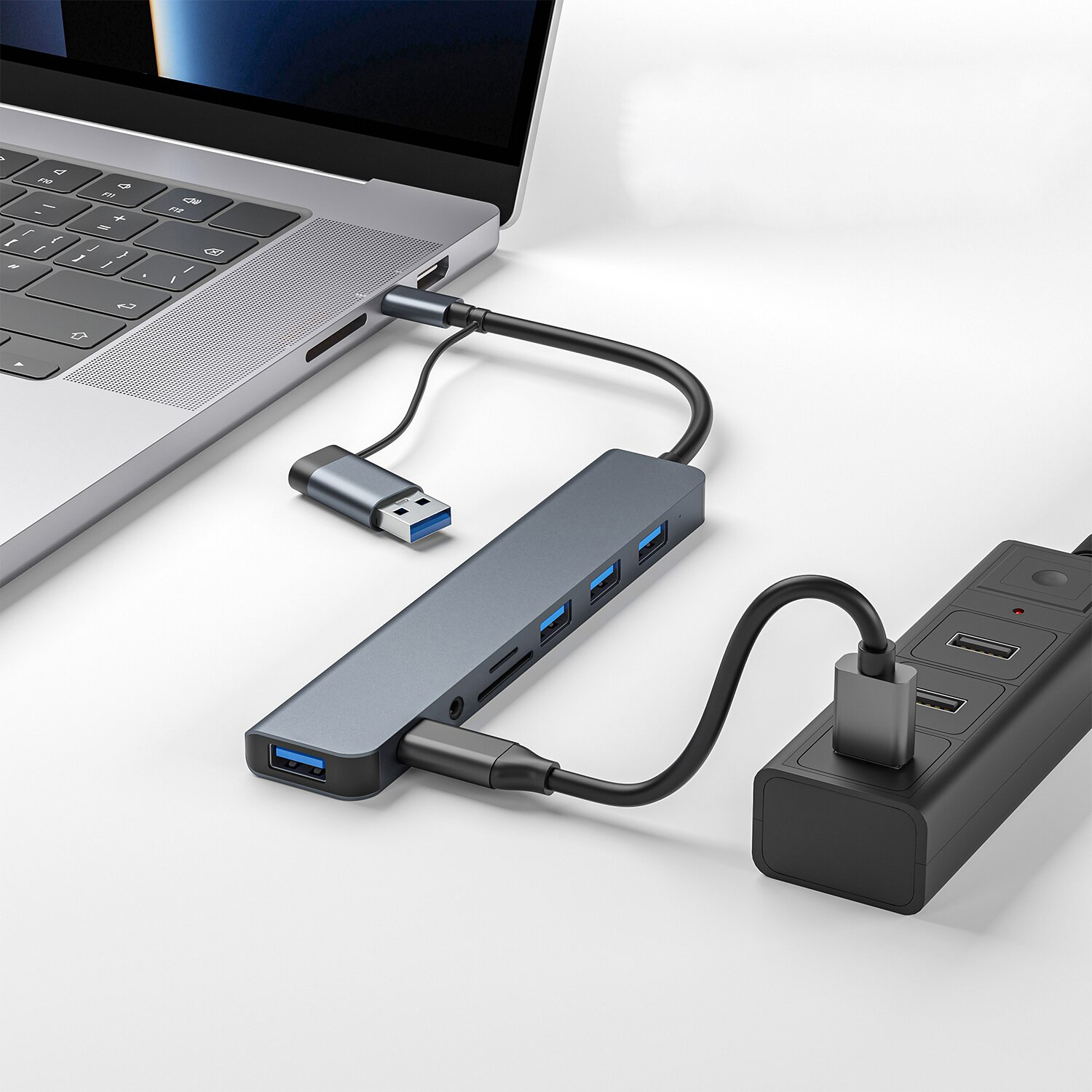 8in1 USB C Hub 4 USB Ports 1 U - огляд і ціна Home Office For Mac