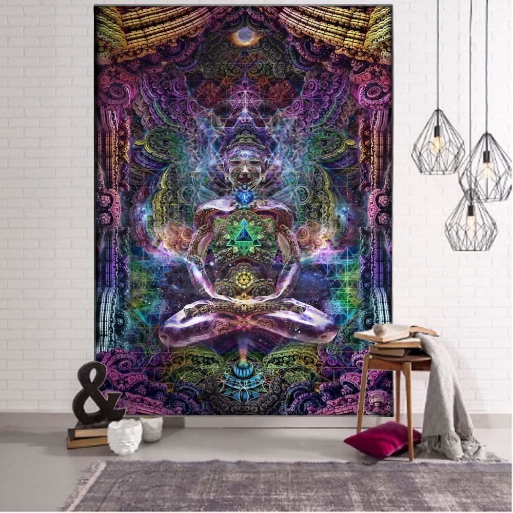 Tapestry Wall Hanging Chakra P - огляд і ціна Home Office Yoga Room
