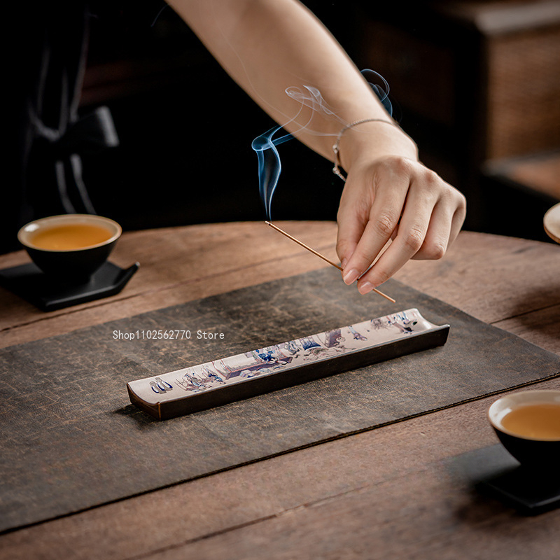 Zen Ceramic Incense Insert Ena - огляд і ціна Home Office Yoga Room