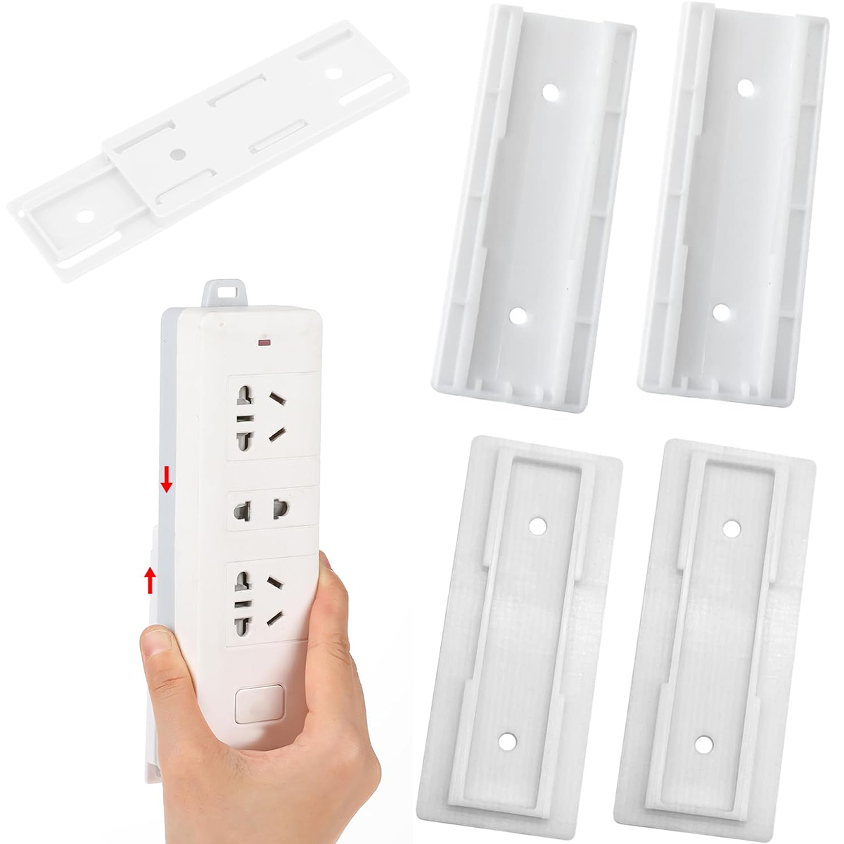 2/4 PCS Power Strip Holder No  - огляд і ціна Power Strip Desk