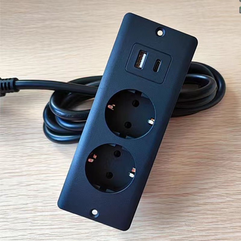 EU KR Table Recessed Sockets 2 - огляд і ціна Power Strip Desk