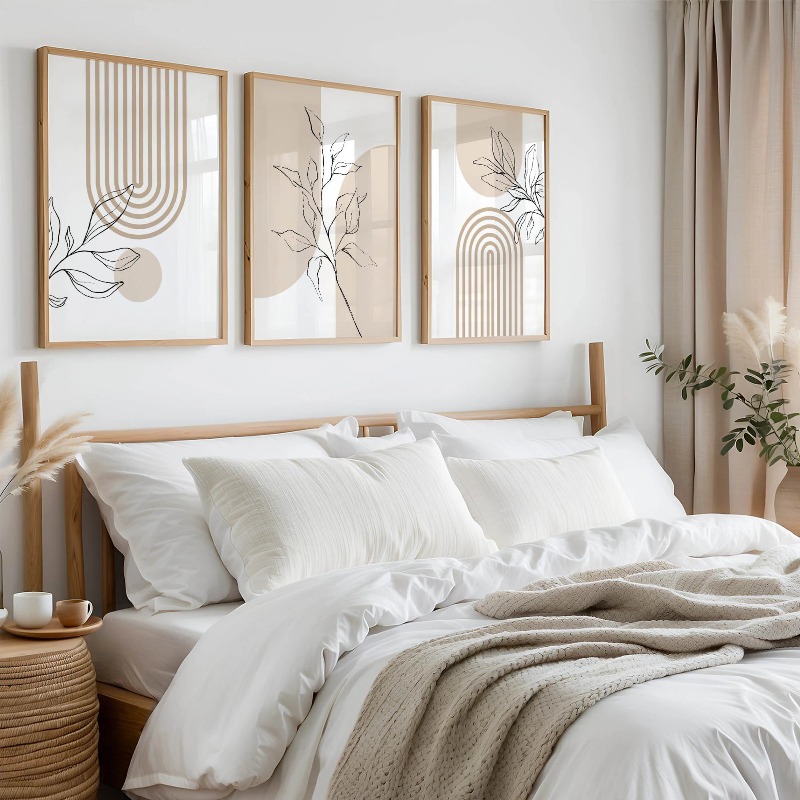 Neutral Wall Art Prints for Mo - огляд і ціна Home Office Minimalist
