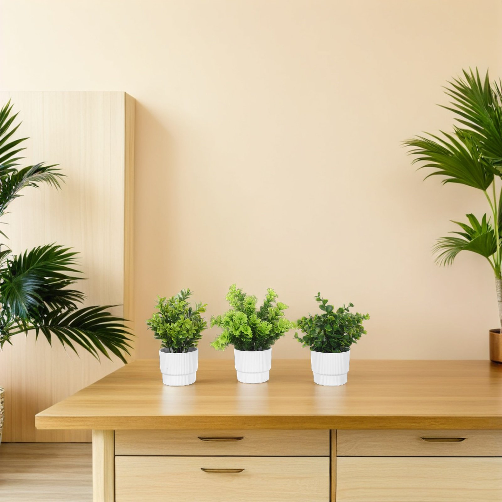3Pcs Artificial Bonsai Faux Eu - огляд і ціна Home Office Simulator