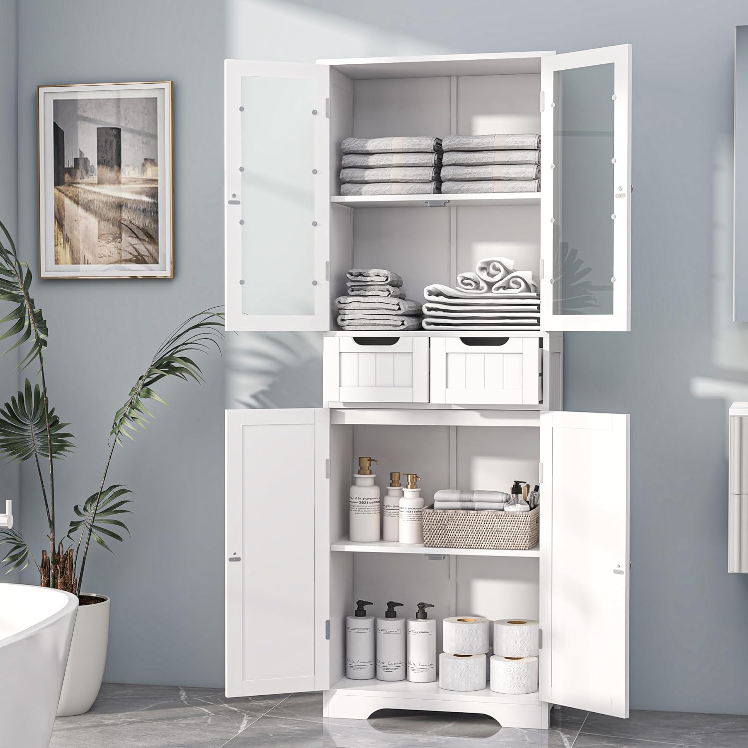 Tall Bathroom Storage Cabinet  - огляд і ціна Office Drawer Organizer