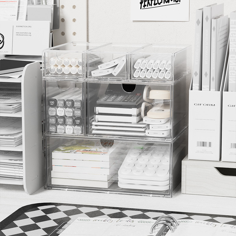 Acrylic Stackable Organizer Bo - огляд і ціна Office Drawer Organizer