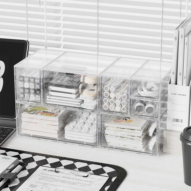 Acrylic Stackable Organizer Bo - огляд і ціна Office Drawer Organizer