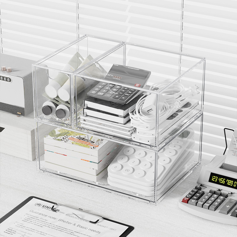 Acrylic Stackable Organizer Bo - огляд і ціна Office Drawer Organizer